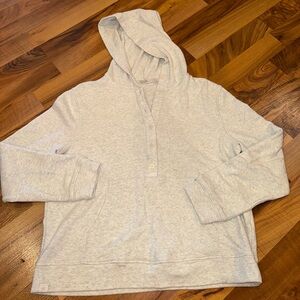 Barefoot‎ dreams Malibu collection hooded sweatshirt pull over size medium